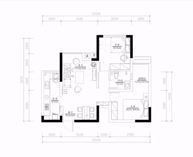 74平小清新北欧风二居室，真的好爱这么素雅的小户型！