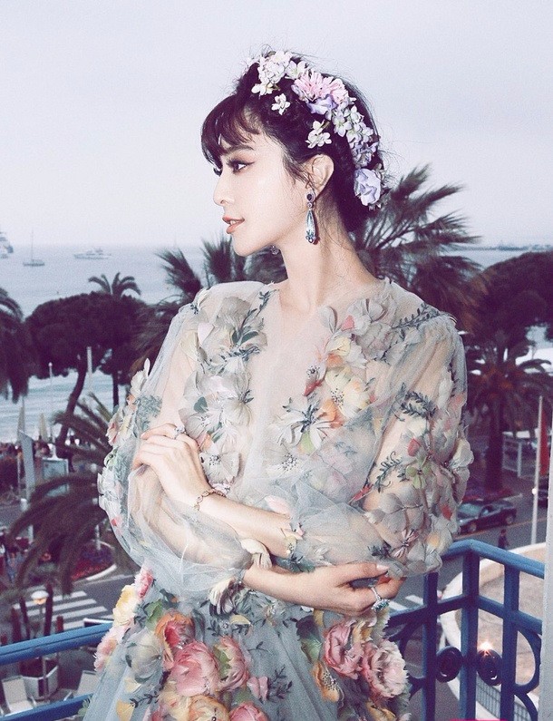 范冰冰 in Marchesa  浪漫甜美似仙子