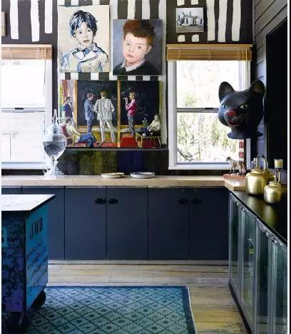 浪漫优雅神秘的蓝色风，放在厨房太合适了！