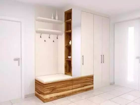 小户型的玄关鞋柜设计，就要跟着格局来，适合才好！