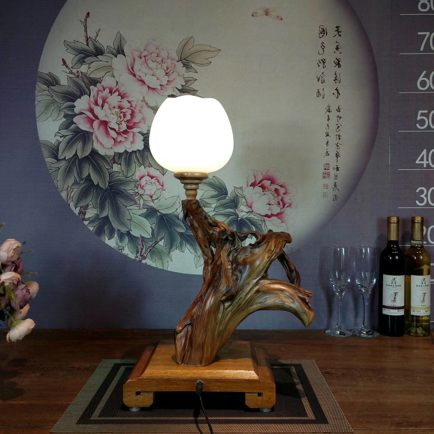 文艺的家居饰品～崖柏台灯