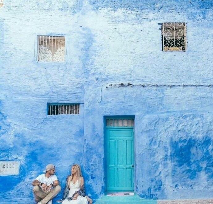 蓝色的摩洛哥，好美…… ​​