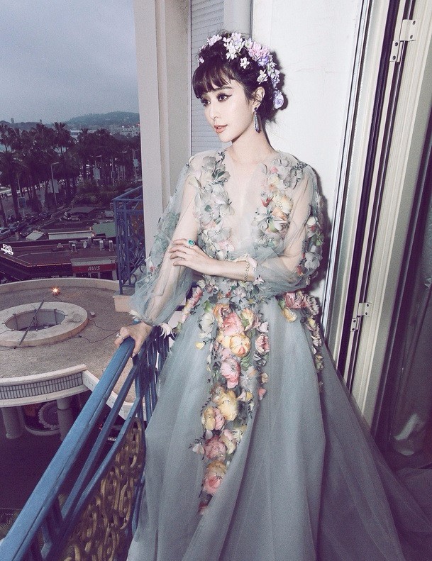 范冰冰 in Marchesa  浪漫甜美似仙子