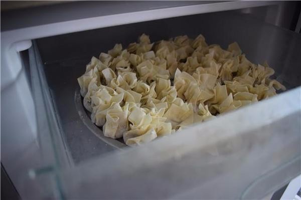 妈妈来家里玩一趟，离开的时候冰箱里塞满了馄饨