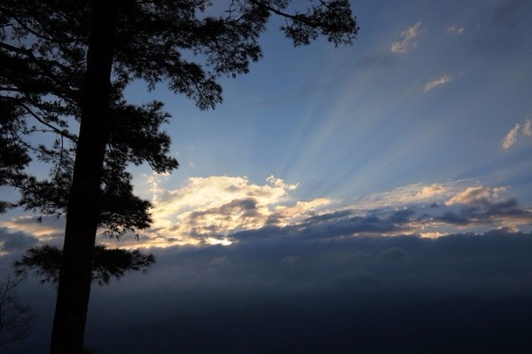 台湾：阿里山之云兴霞蔚与耀眼日出