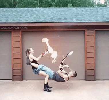 自动刹车系统测试，就喜欢这种自信