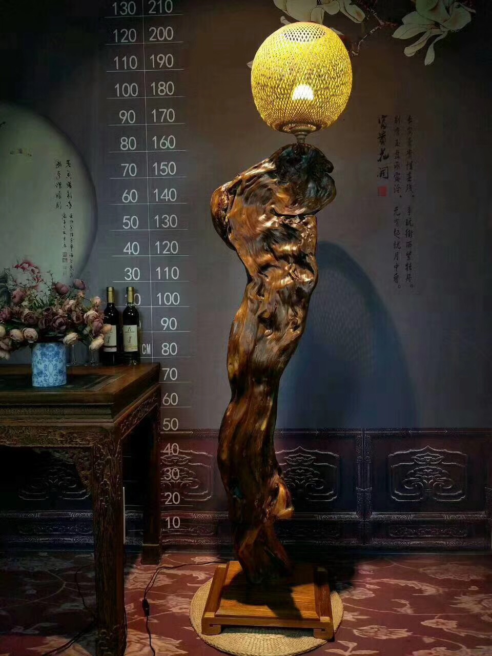 文艺的家居饰品～崖柏台灯