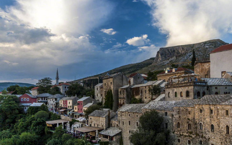 莫斯塔尔城市风景