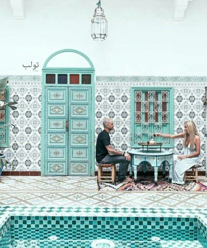 蓝色的摩洛哥，好美…… ​​