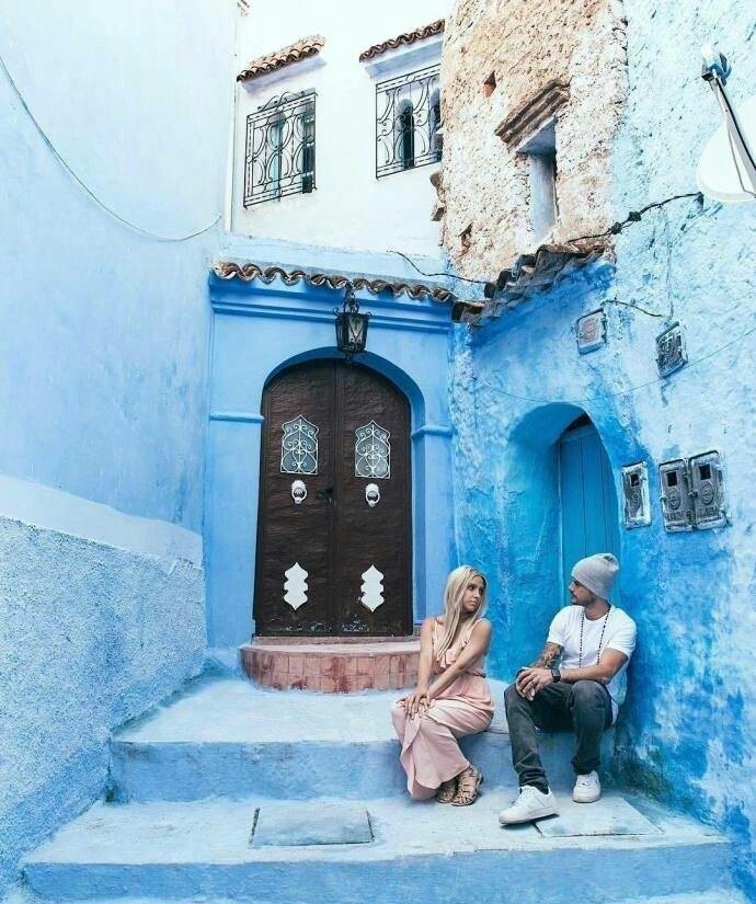 蓝色的摩洛哥，好美…… ​​