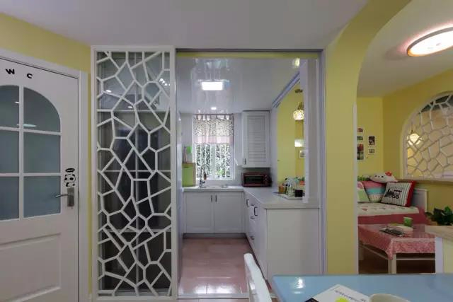 60平的长条形户型，紧凑的小两房，颜色搭配超棒！