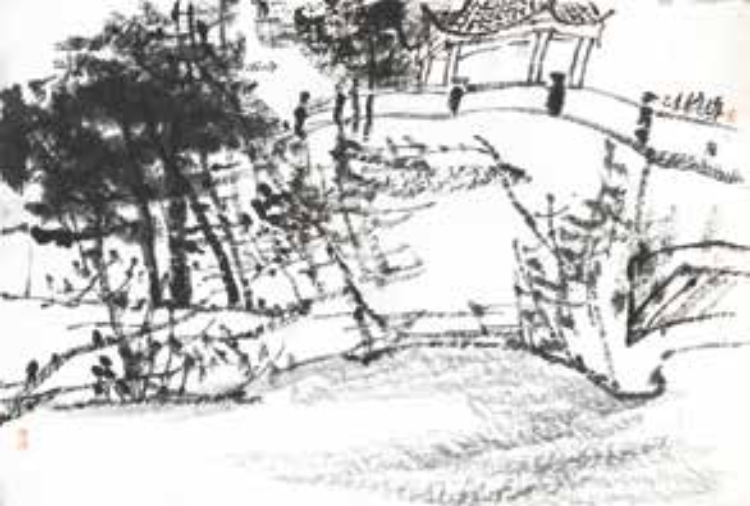 十里松涛 百亩荷香——读马锋辉画作有感