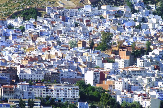 梦幻般的蓝色小城舍夫沙万