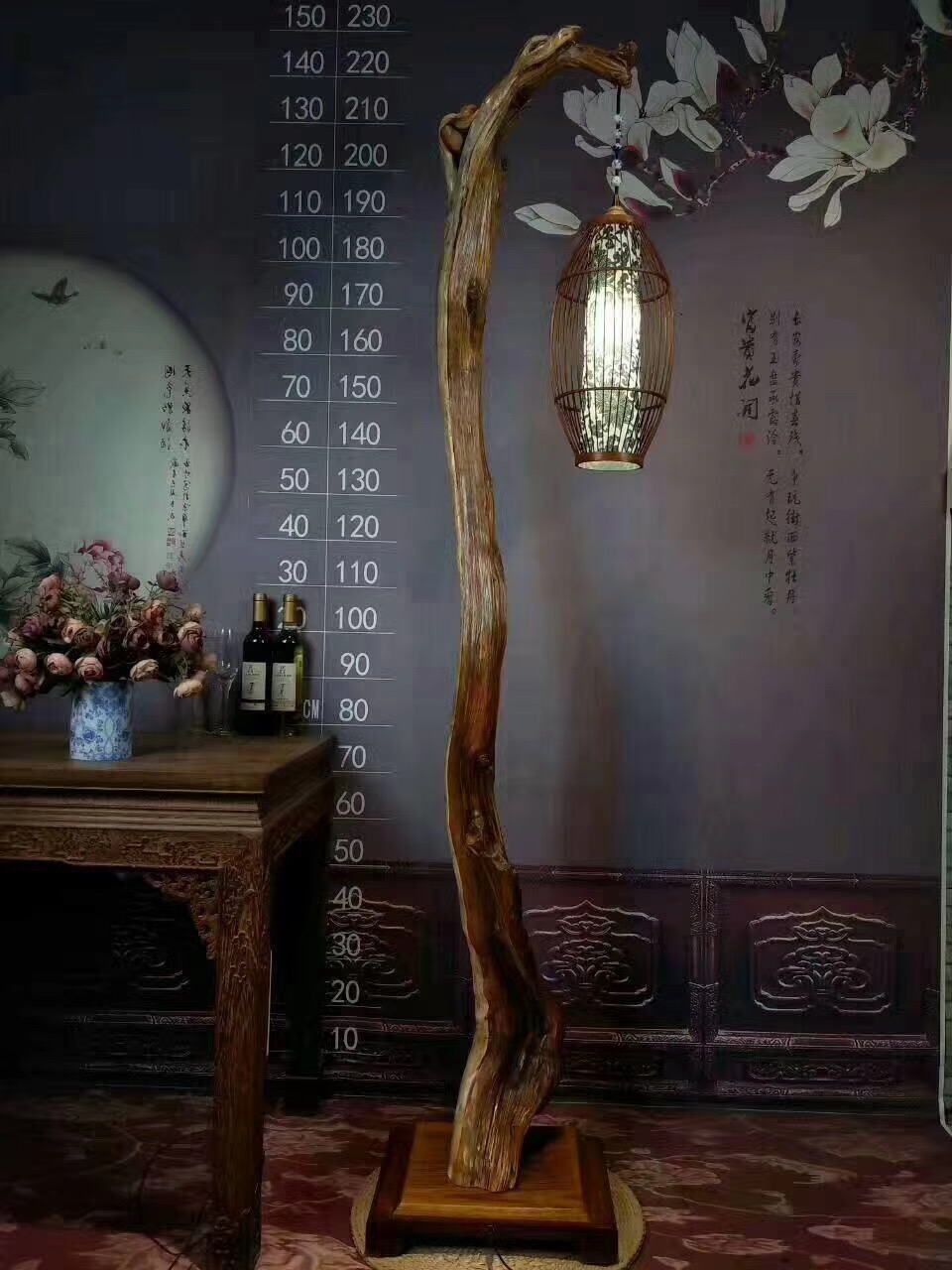 文艺的家居饰品～崖柏台灯