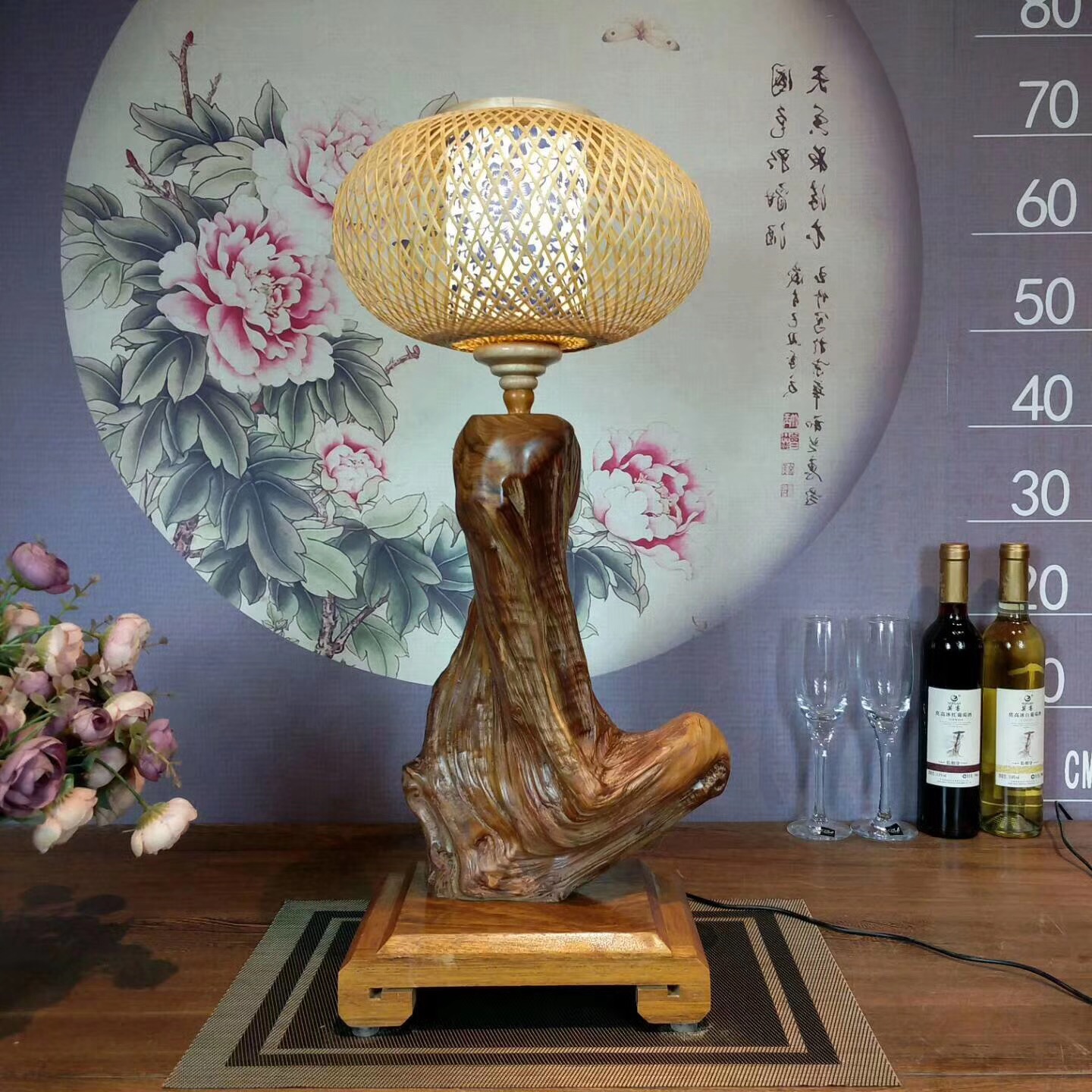 文艺的家居饰品～崖柏台灯