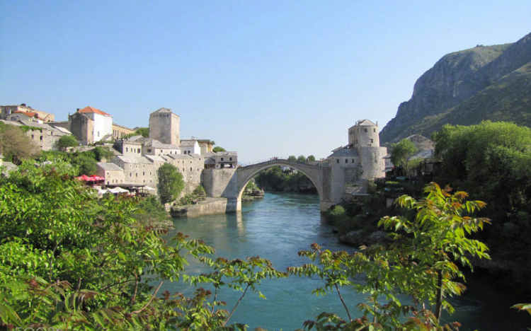 莫斯塔尔城市风景