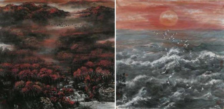 李长松山水画：豪气凌霄唱大风