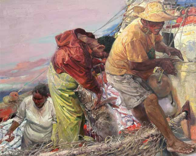 生命的力量——读宣新明的渔民系列作品有感