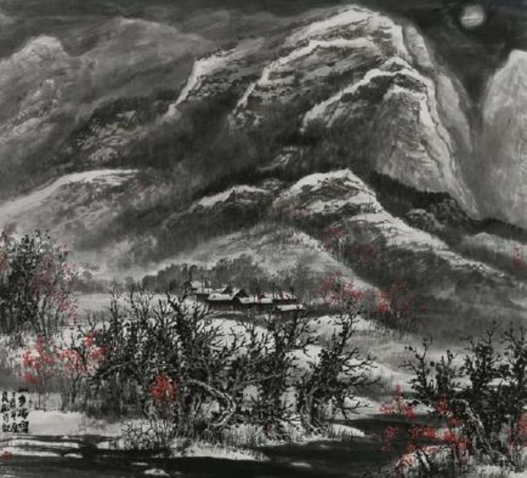 李长松山水画：豪气凌霄唱大风