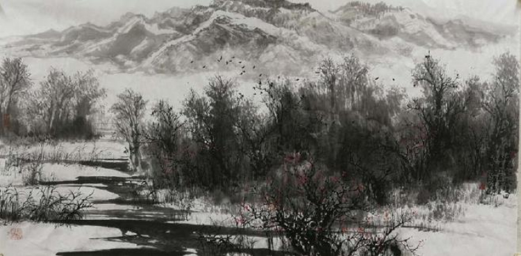 李长松山水画：豪气凌霄唱大风