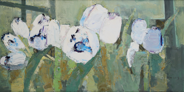 艺·展丨生命如花·孙洪敏油画作品展，展现“花儿”与“女孩”的真情世界