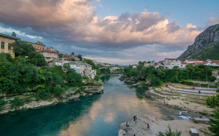 莫斯塔尔城市风景
