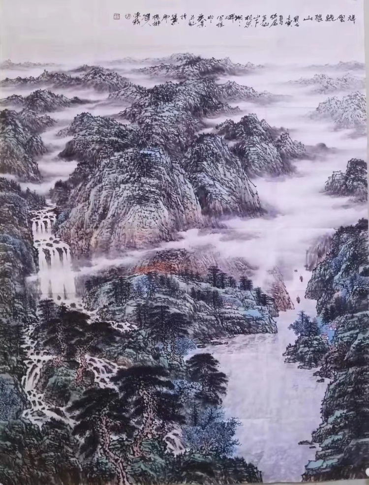 读陈苏山水画