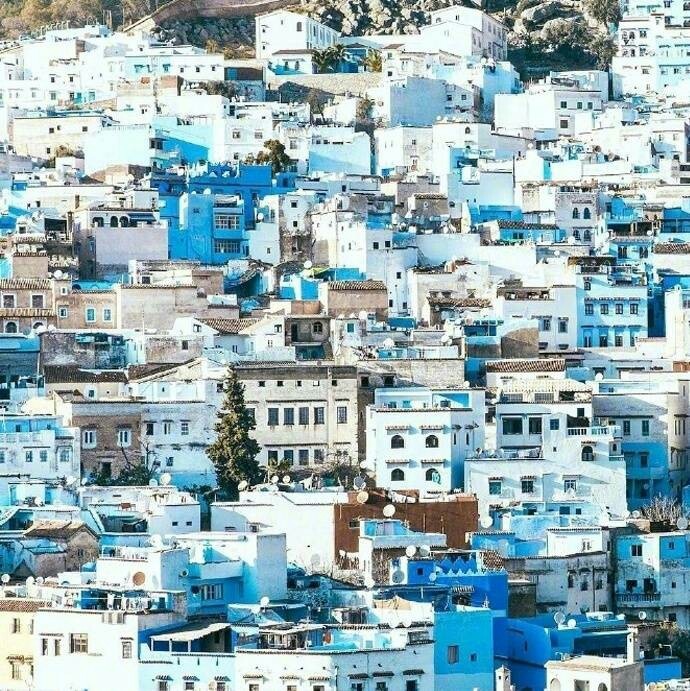 蓝色的摩洛哥，好美…… ​​