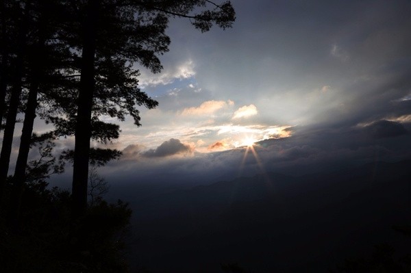 台湾：阿里山之云兴霞蔚与耀眼日出