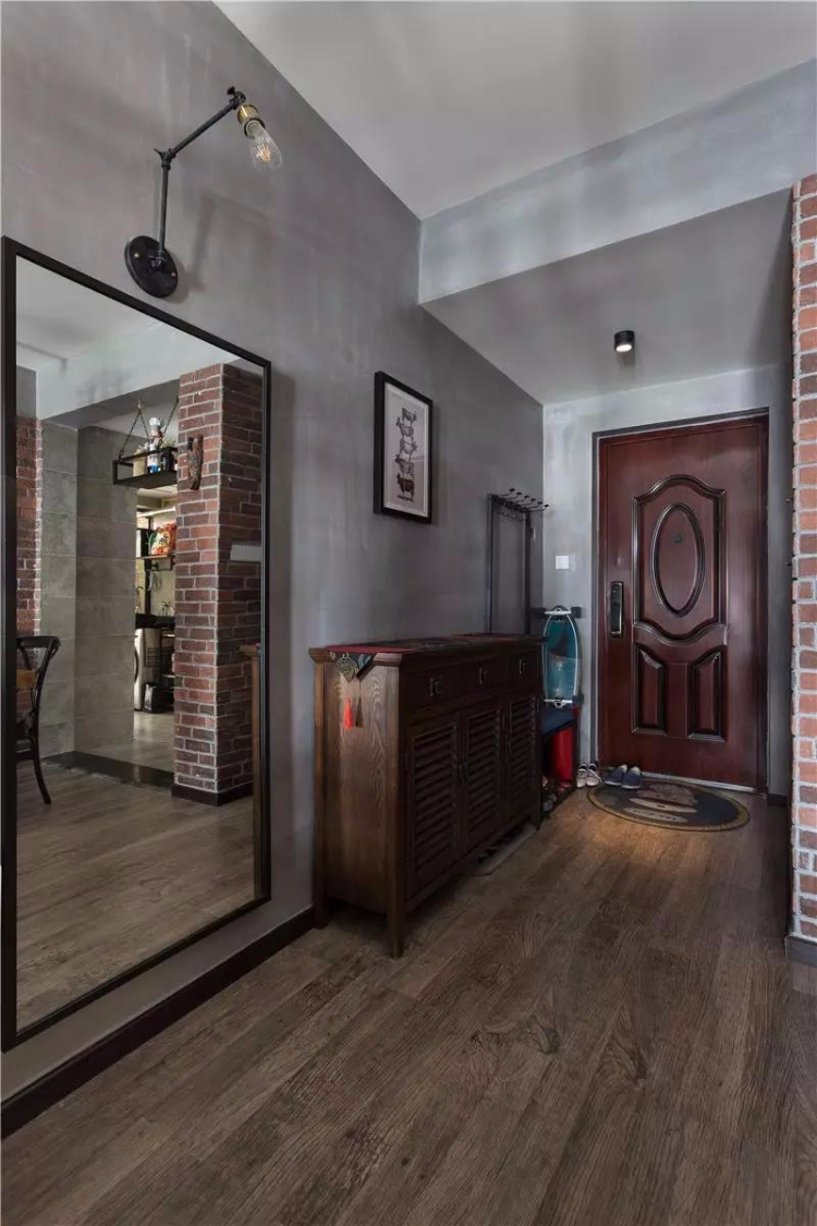 工业风的小户型空间，与众不同的75平婚房二居室！