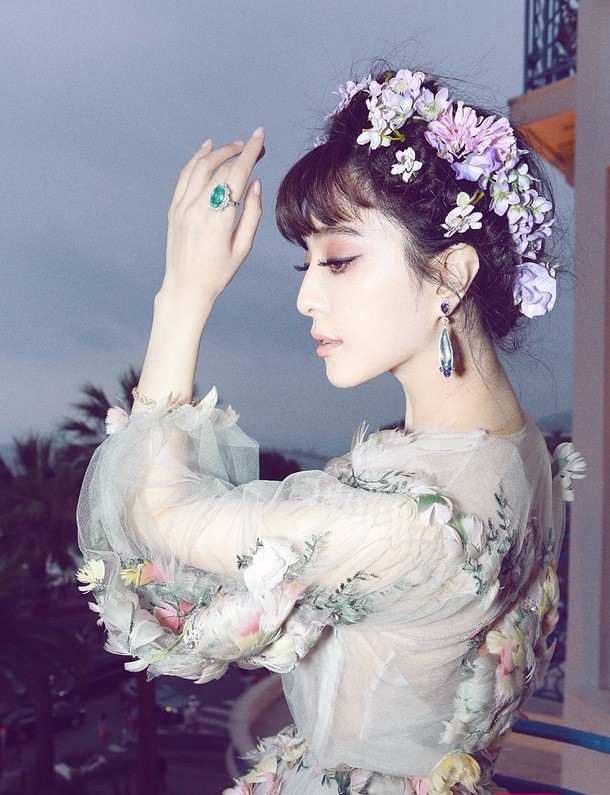 范冰冰 in Marchesa  浪漫甜美似仙子