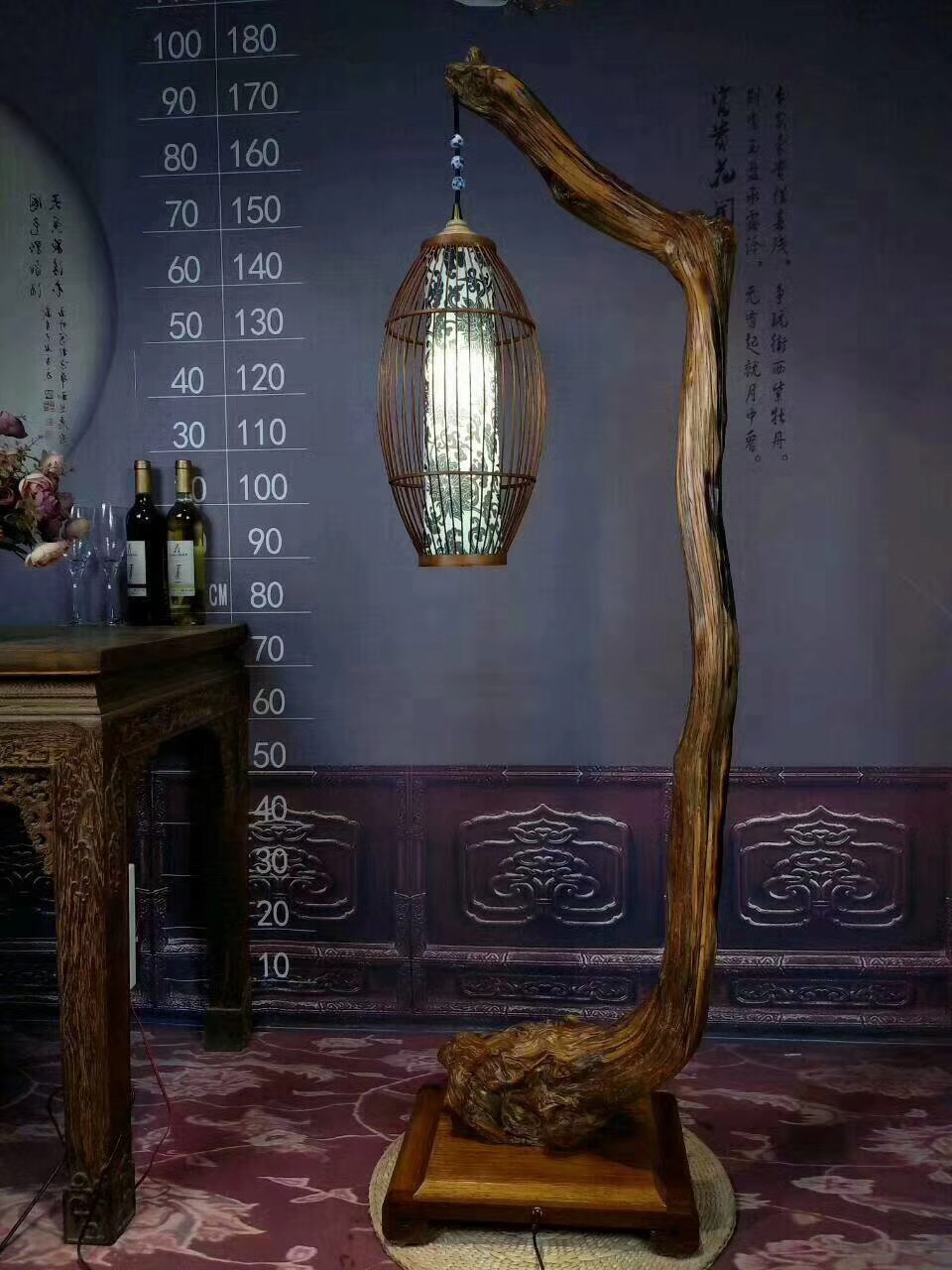 文艺的家居饰品～崖柏台灯