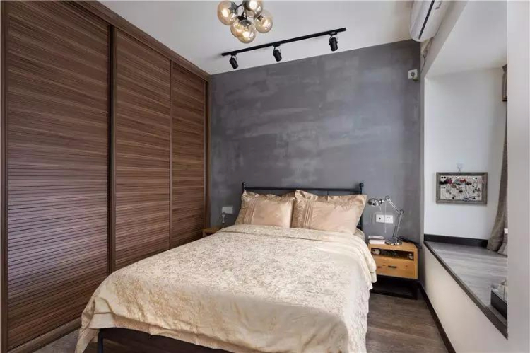 工业风的小户型空间，与众不同的75平婚房二居室！