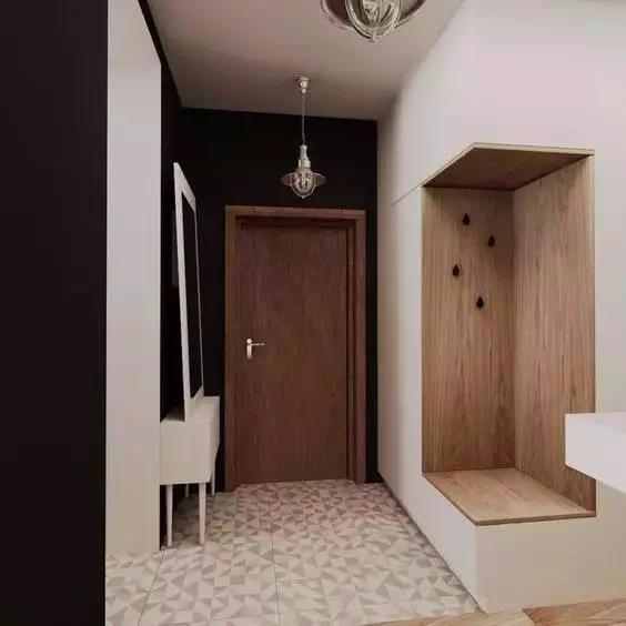 小户型的玄关鞋柜设计，就要跟着格局来，适合才好！