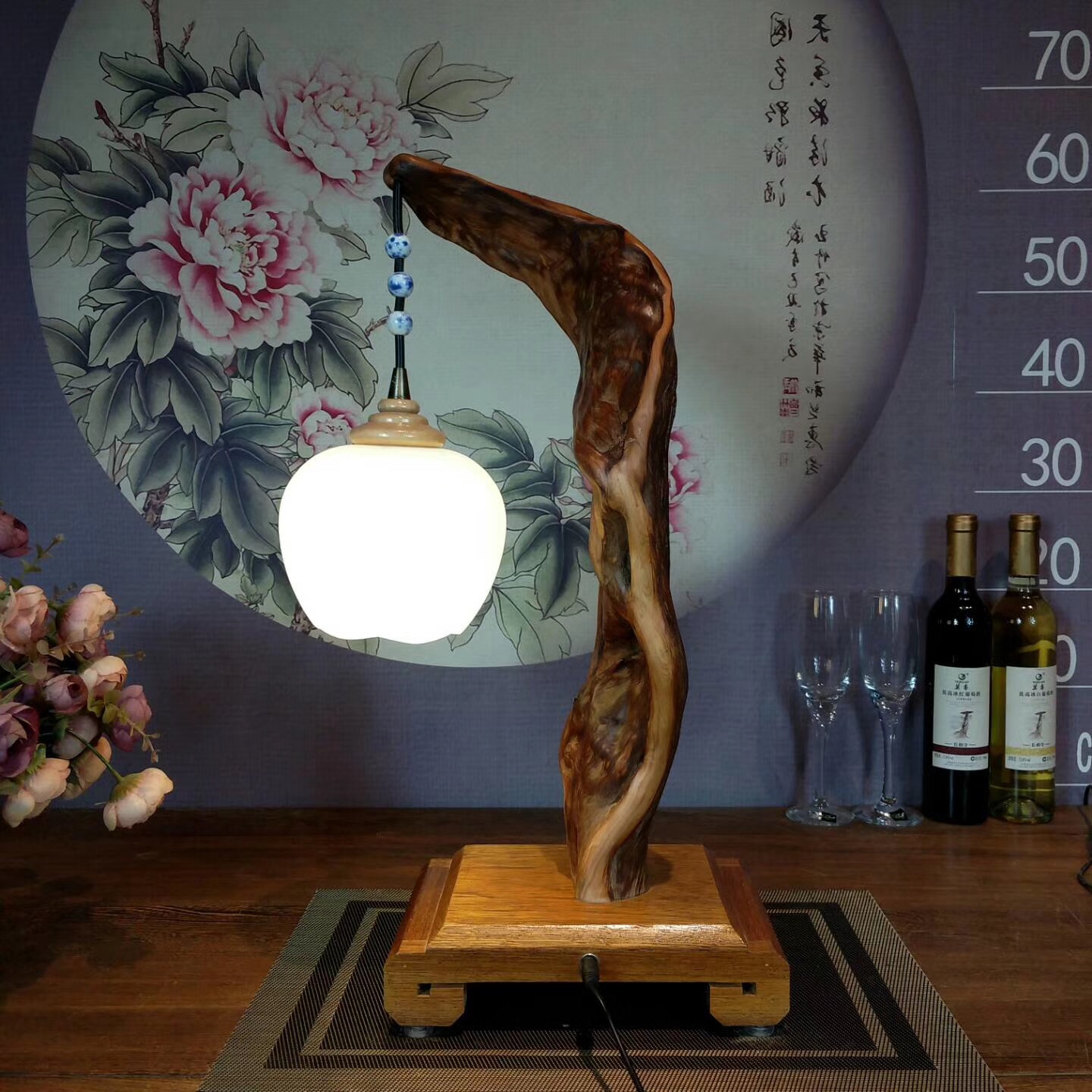 文艺的家居饰品～崖柏台灯