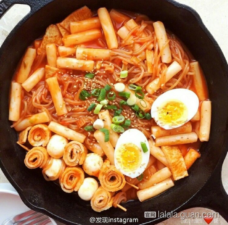 让人口水直流的韩式年糕拉面?