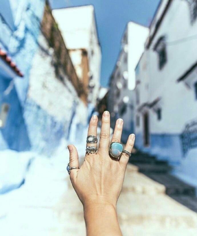 蓝色的摩洛哥，好美…… ​​