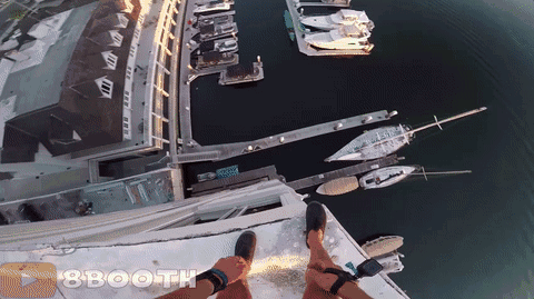 自动刹车系统测试，就喜欢这种自信