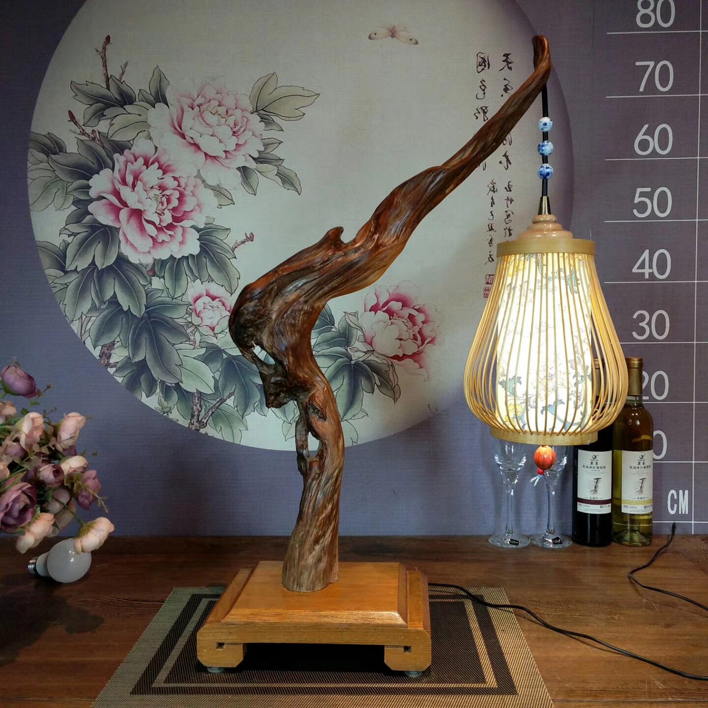 文艺的家居饰品～崖柏台灯
