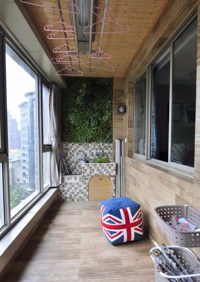 好看又可以晒衣服的阳台，谁说小户型阳台不能两者兼备！