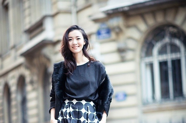 齐溪巴黎浪漫写真 黑白撞击尽显随性风范