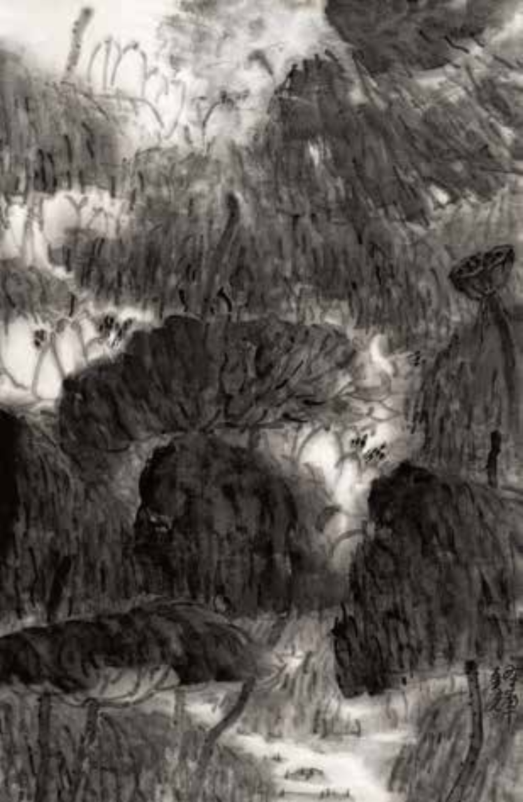 十里松涛 百亩荷香——读马锋辉画作有感