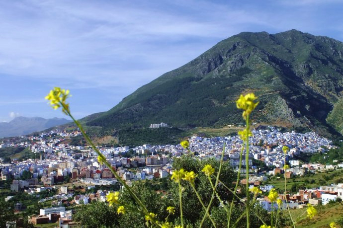 梦幻般的蓝色小城舍夫沙万