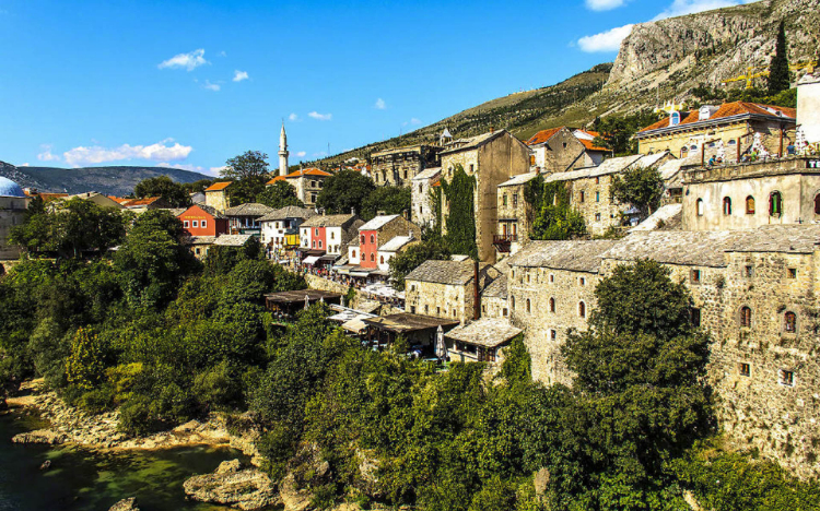 莫斯塔尔城市风景