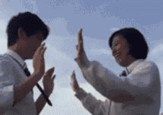 搞笑gif：万花丛中一点绿