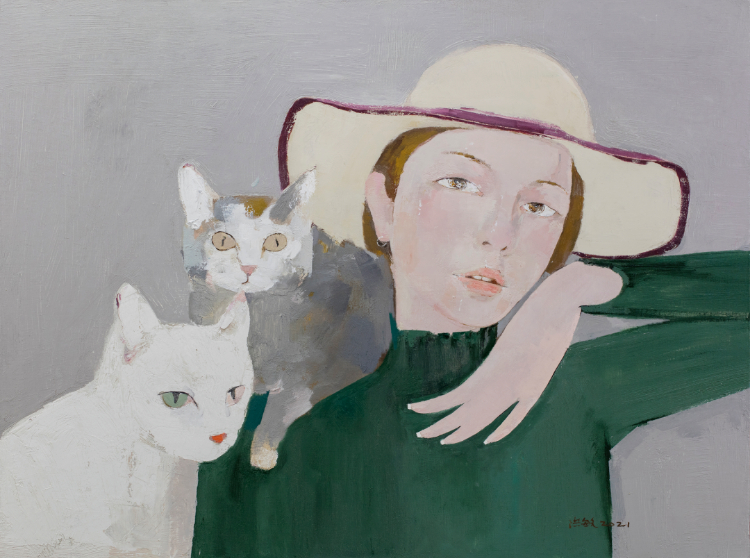 艺·展丨生命如花·孙洪敏油画作品展，展现“花儿”与“女孩”的真情世界