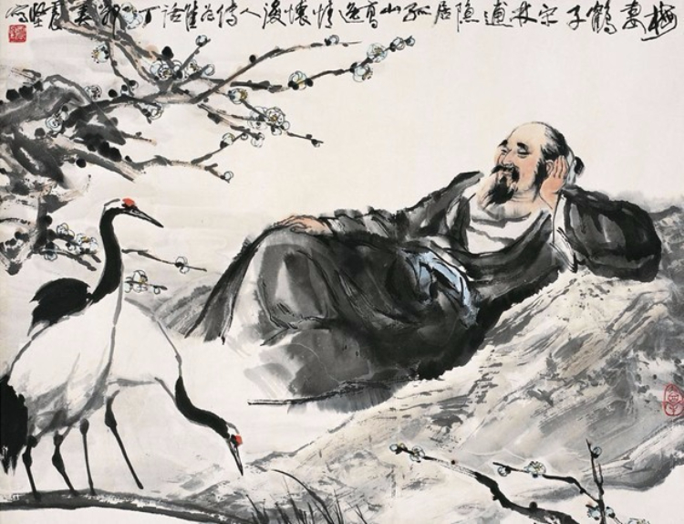 李震坚 人物画仕女高士图欣赏