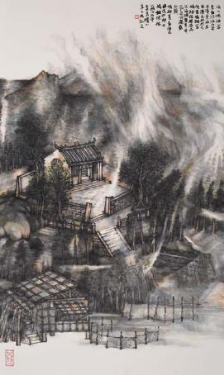 朱文元谈山水画写生中的“造境”：外师造化，中得心源