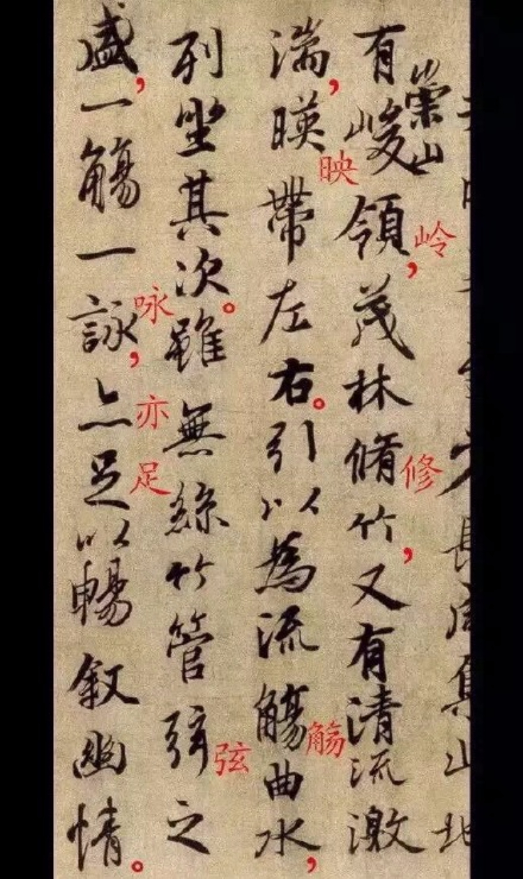 《兰亭序》书法全篇