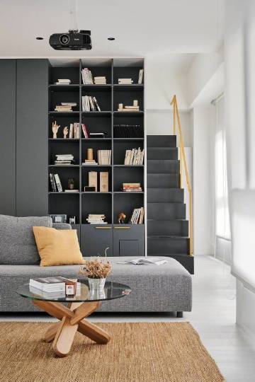 实用面积76平台式风格，舒服的配色~  #家居装修#